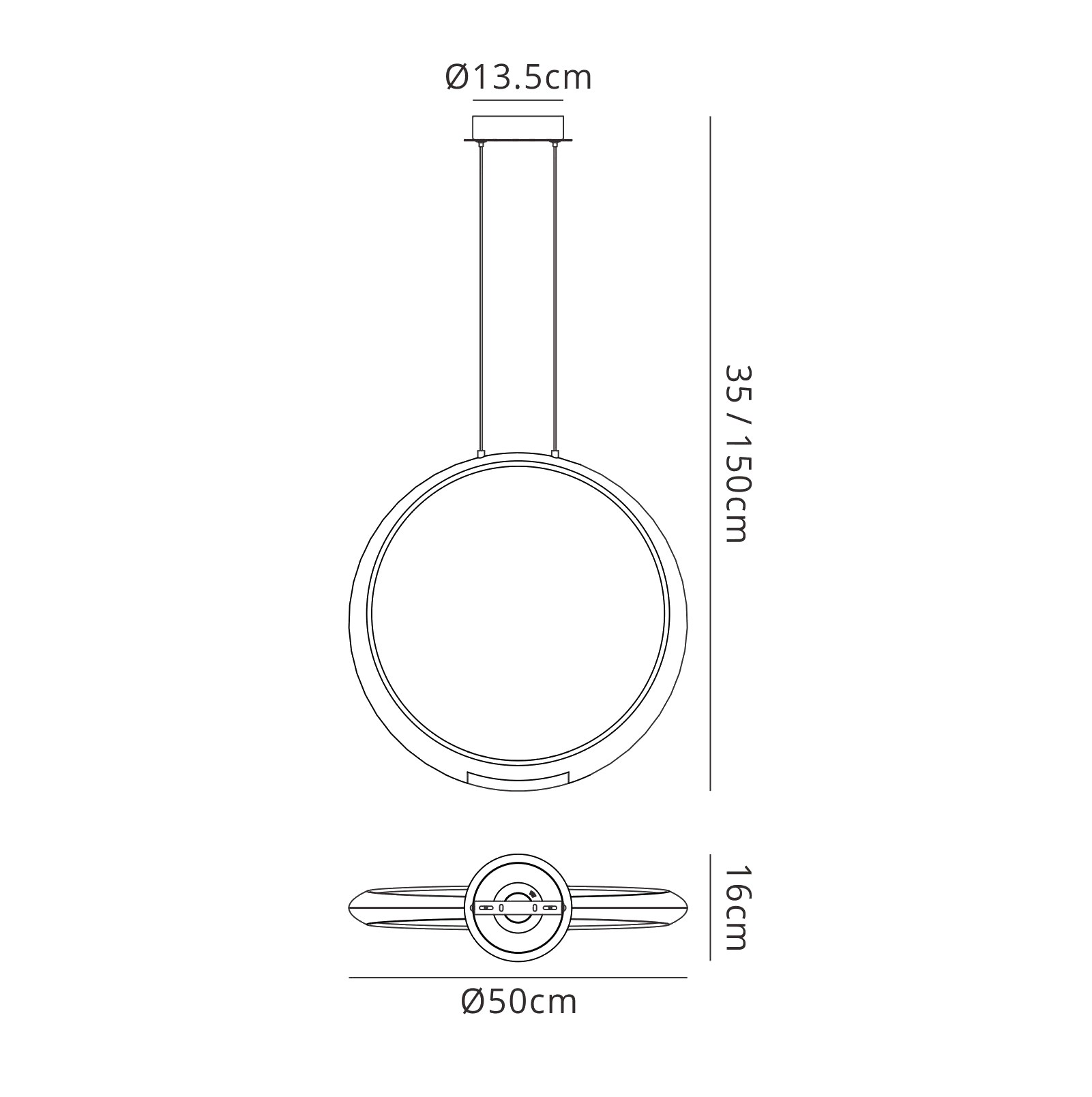 Ring Ceiling Lights Mantra Single Pendant